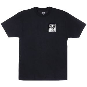 Obey, Heren, Tops, Zwart, Maat: S Katoen,
