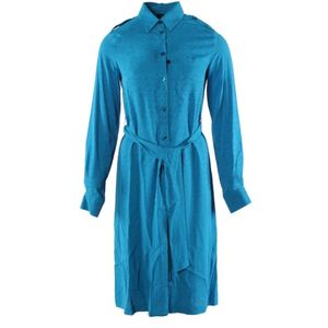 Pinko, Dames, Jurken, Blauw, Maat: S Zijde,