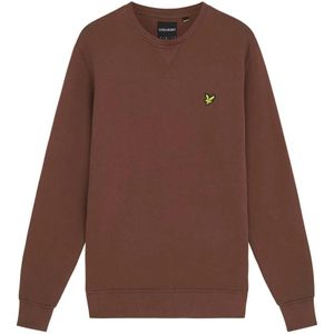 Lyle & Scott, Heren, Sweatshirts & Hoodies, Bruin, Maat: XL Katoen,