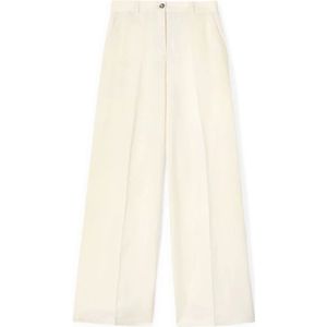 Motivi, Dames, Broeken, Wit, Maat: XS Linnen,