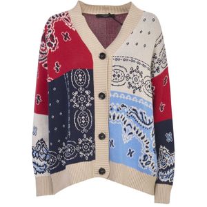 Weekend Max Mara, Dames, Truien, Veelkleurig, Maat: S Katoen,