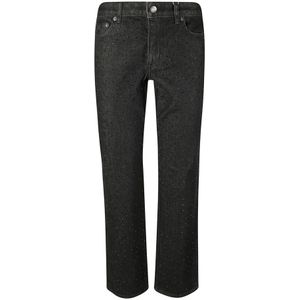 Michael Kors, Dames, Jeans, Zwart, Maat: 2XS Katoen,