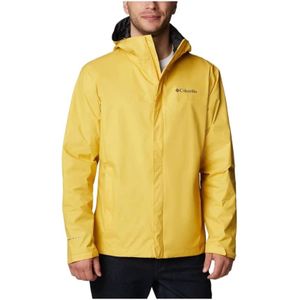 Columbia, Heren, Jassen, Geel, Maat: S