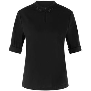 Marc Cain, Dames, Blouses & Shirts, Zwart, Maat: M Katoen,