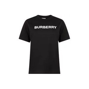 Burberry T-shirt , Black , Dames , Maat: L