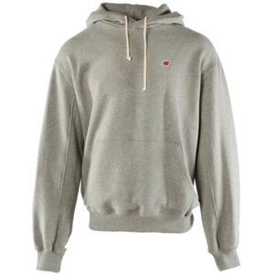 New Balance, Heren, Sweatshirts & Hoodies, Grijs, Maat: M Katoen,