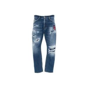 Dsquared2 Blauwe Ss24 Heren Jeans , Blue , Heren , Maat: XL