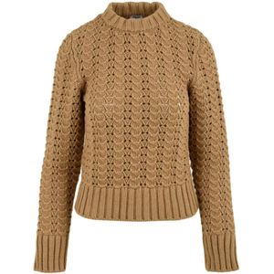 Aspesi, Dames, Truien, Beige, Maat: S Wol,