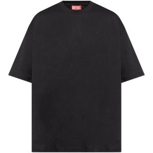 Diesel, Heren, Tops, Zwart, Maat: 3XL Katoen,