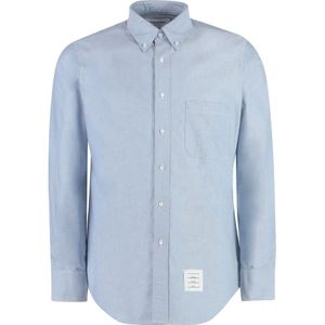 Thom Browne, Heren, Overhemden, Blauw, Maat: S Katoen,