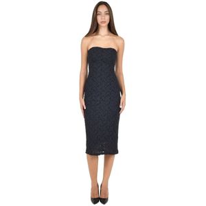 Max Mara, Dames, Jurken, Blauw, Maat: S Katoen,