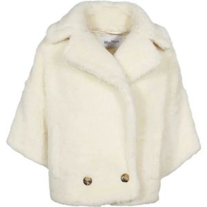 Max Mara, Dames, Jassen, Beige, Maat: 4XS Wol,