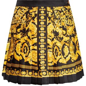 Versace Geplooide rok , Yellow , Dames , Maat: XS