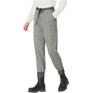 Manila Grace, Dames, Broeken, Grijs, Maat: L