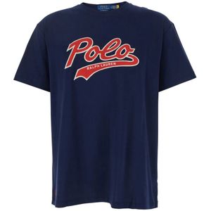 Polo Ralph Lauren - T-shirt - Navy/Rood - 100% Katoen