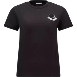 Moncler, Dames, Tops, Zwart, Maat: XS Katoen,