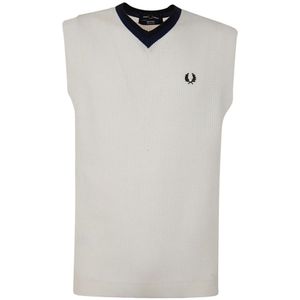 Fred Perry, Heren, Tops, Wit, Maat: L