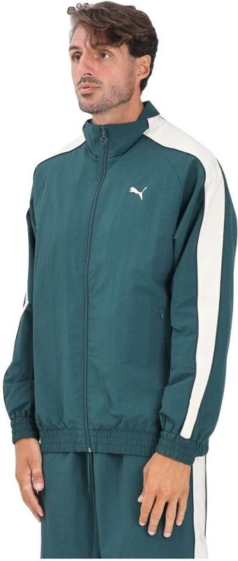 PUMA T7 oversized trainingsjack, Groen, Maat XXS