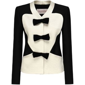 Valentino Garavani, Dames, Jassen, Beige, Maat: XS Zijde,