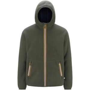 K-Way, Heren, Sweatshirts & Hoodies, Groen, Maat: XL Fleece,