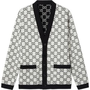 Gucci, Dames, Truien, Wit, Maat: M Wol,