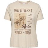 Carpayton - T-shirts - O-hals - Korte Mouwen - Regular Fit - Strass Steentjes