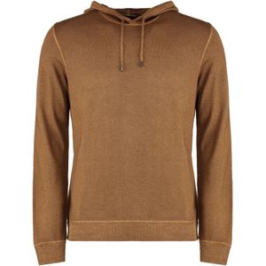 Moorer, Heren, Sweatshirts & Hoodies, Bruin, Maat: M Wol,