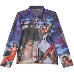 Sunnei, Heren, Overhemden, Veelkleurig, Maat: XS Leer,