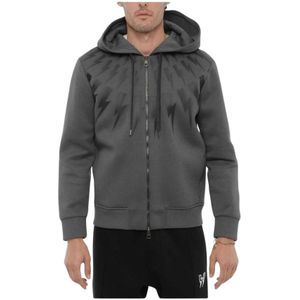 Neil Barrett, Heren, Sweatshirts & Hoodies, Grijs, Maat: S