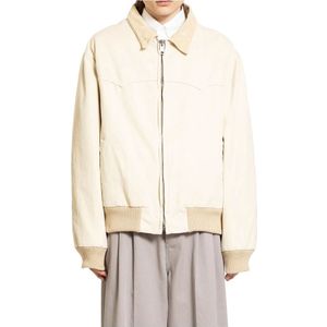 Maison Margiela, Heren, Jassen, Beige, Maat: M Corduroy,