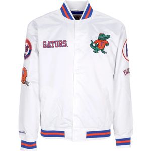 Mitchell & Ness, Heren, Jassen, Wit, Maat: XL Satijn,
