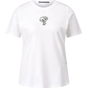 Luisa Cerano, Dames, Tops, Wit, Maat: S Velours,