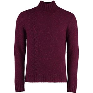 Malo, Heren, Truien, Paars, Maat: M Kasjmier,