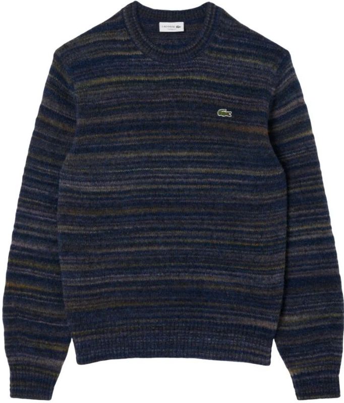 Lacoste - Gebreide Trui - Blauw - Ronde Hals