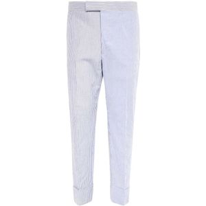 Thom Browne, Heren, Broeken, Blauw, Maat: L Katoen,