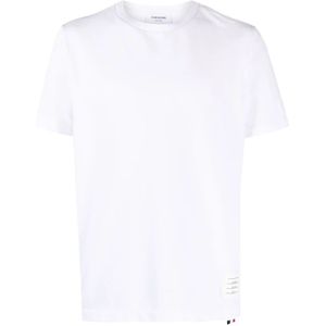 Thom Browne, Heren, Tops, Wit, Maat: S Piqué,