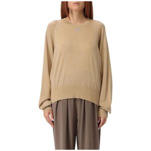Pinko, Dames, Truien, Beige, Maat: L
