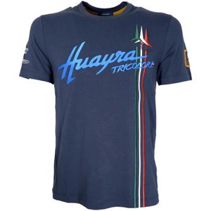Aeronautica Militare, Heren, Tops, Blauw, Maat: S Katoen,