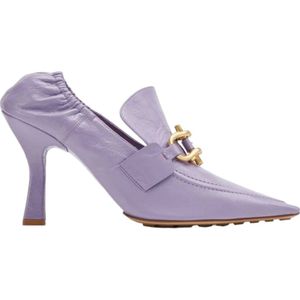 Bottega Veneta, Dames, Schoenen, Paars, Maat: 39 1/2 EU Leer,