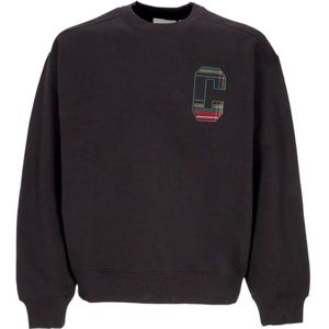 Carhartt Wip, Heren, Sweatshirts & Hoodies, Zwart, Maat: XL Katoen,