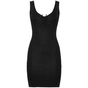 Philipp Plein, Dames, Jurken, Zwart, Maat: S Viscose,