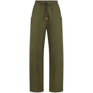 Liu Jo, Dames, Broeken, Groen, Maat: 2XS Katoen,