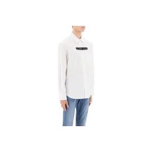 Versace Casual Hemden , White , Heren , Maat: M