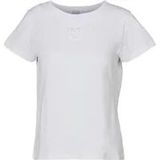 Pinko Geborduurd Logo Jersey T-shirt , White , Dames , Maat: S