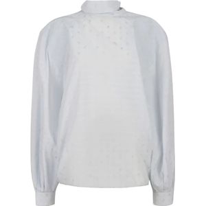 Marni, Dames, Blouses & Shirts, Blauw, Maat: XS Katoen,