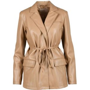 Twinset, Dames, Jassen, Bruin, Maat: M Poliester,