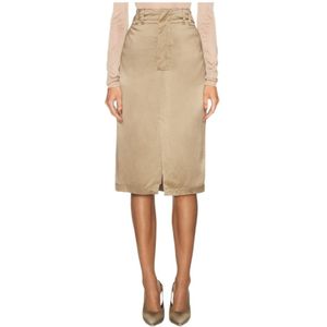 Saint Laurent, Dames, Rokken, Bruin, Maat: M Zijde,