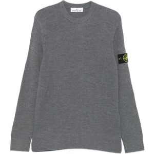 Stone Island, Heren, Truien, Grijs, Maat: XL