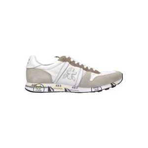 Premiata Heren Eric Sneakers van Gemengd Suède of Kalfsleer , White , Heren , Maat: 40 EU