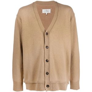 Maison Margiela - Relaxed-fitting Vest - Beige - Wol - Linnen - Katoen